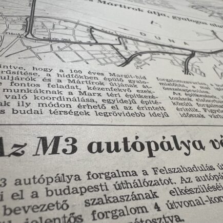Az M3 autópálya városi bevezető szakasza