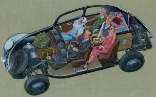 Az első Porshc-autó, a Volkswagen Bogár