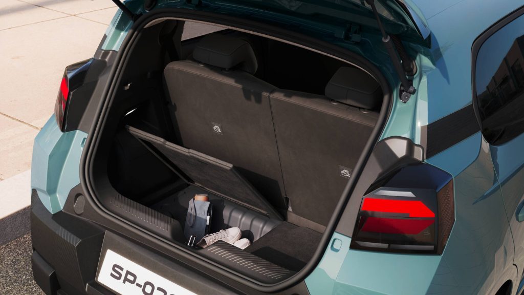 új Dacia Spring csomagtartó